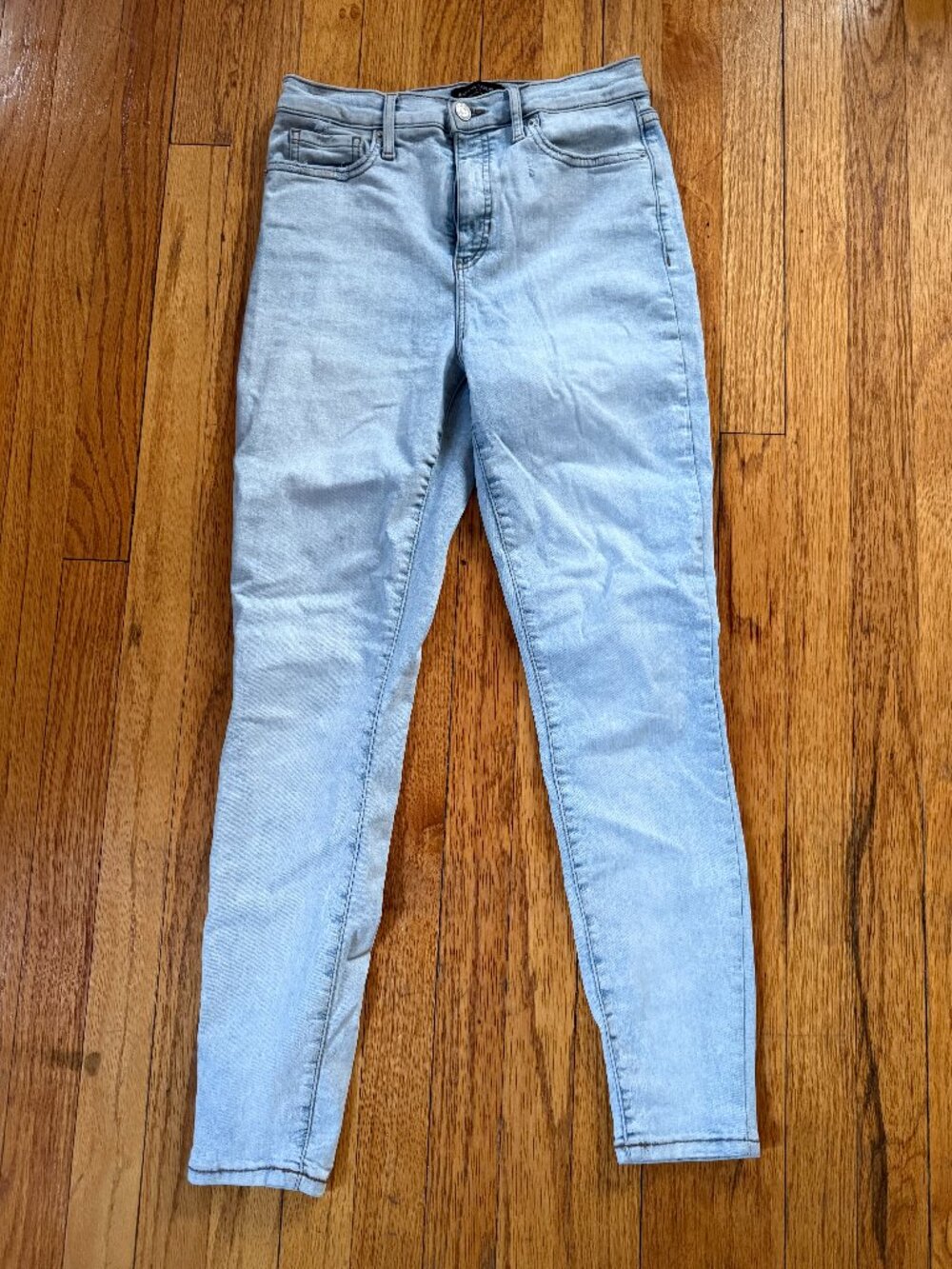 Banana Republic Light-Colored "Acid Wash" High Rise Skinny Jeans, Size 27/4
